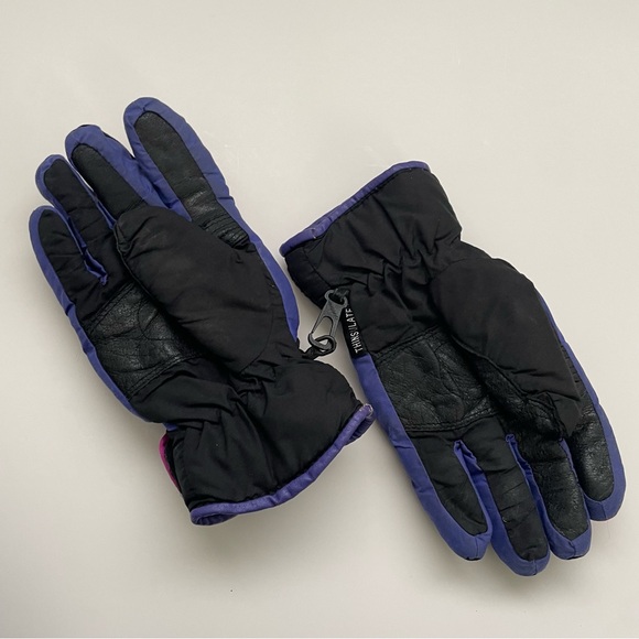80s 90s Gordini Winter Gloves Snow Ski Snowboard Retro Pink Purple Womens Large - Picture 2 of 9